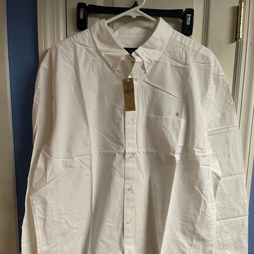MENS AMERICAN EAGLE BUTTON DOWN SHIRT NEW WITH TAGS